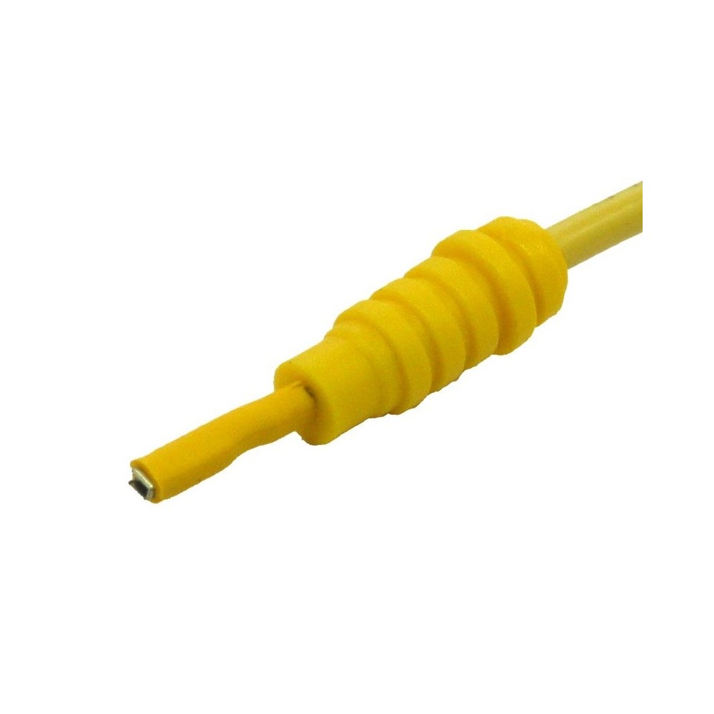 Conector de terminal de cable M plano 0,8 mm amarillo