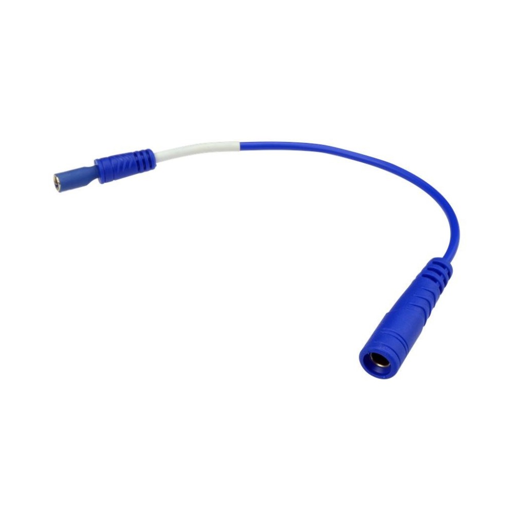 Conector de cable hembra con terminales redondos, azul, 4,0 mm