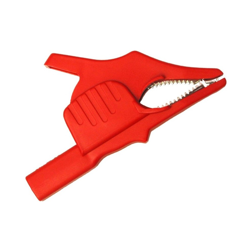 Pinza de cocodrilo roja