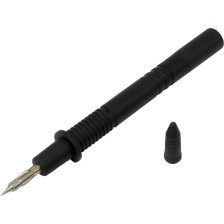 Sonda de prueba con punta de cesta de resorte, negra