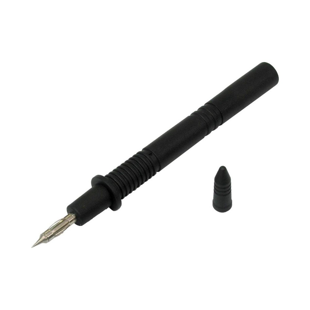 Sonda de prueba con punta de cesta de resorte, negra