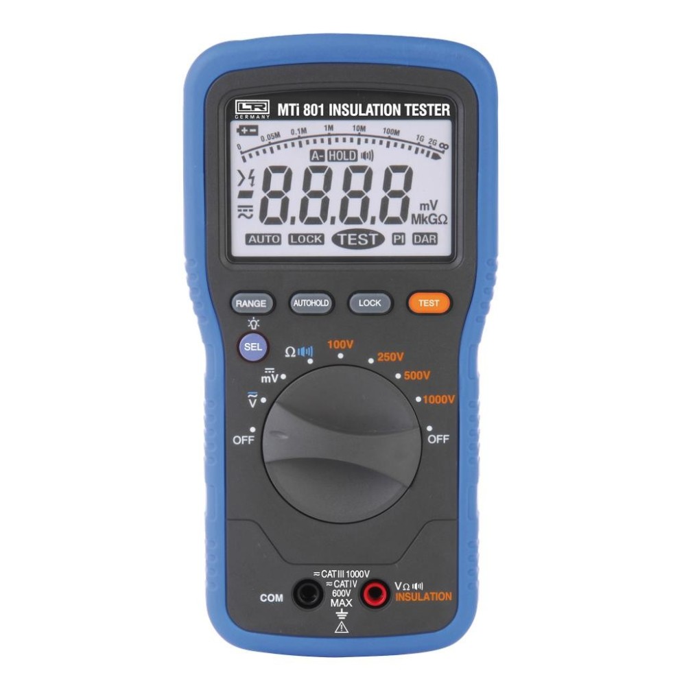 Comprobador múltiple CA/CC para medición de aislamiento, tensión y resistencia MTi801
