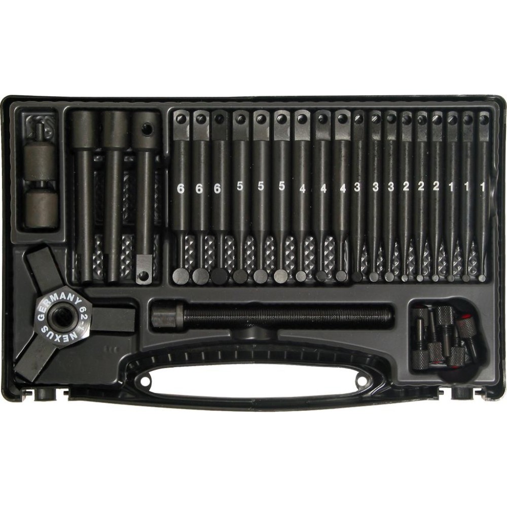 Extractor de rodamientos modelo K Equipo básico en maletín con 6 juegos de ganchos tamaño 1-6