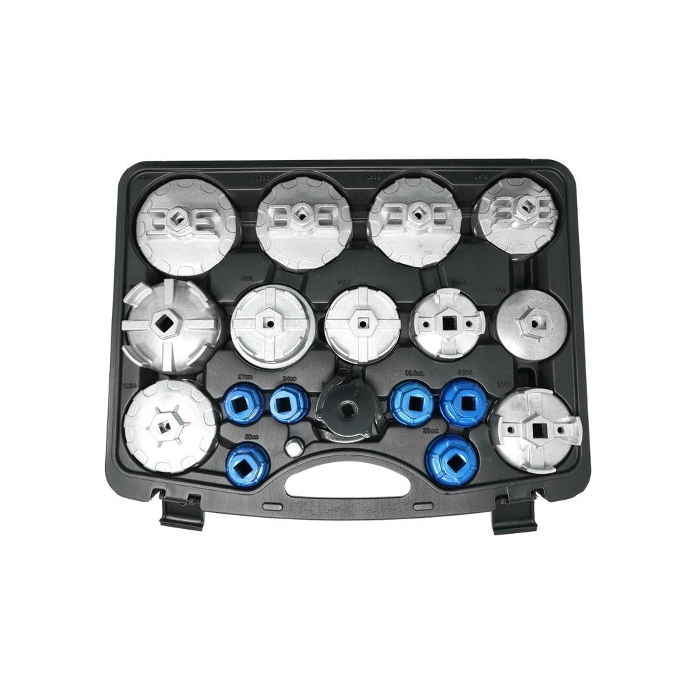 Juego de llaves para filtros de aceite universales, 19 piezas.