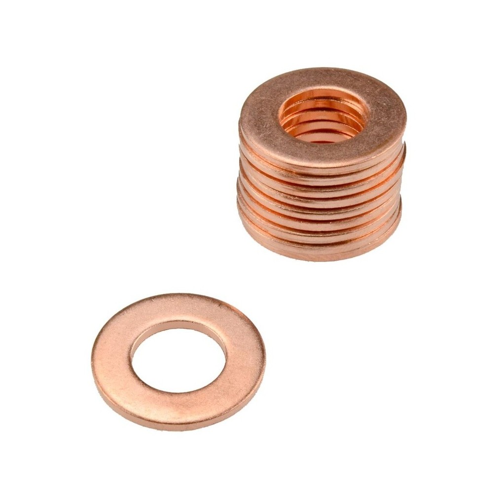 Anillo de sellado de cobre 11 x 20 x 1,5 mm unidad de embalaje 10 uds.