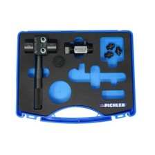 Herramienta para abocardar frenos de vehículos sin dispositivo de desbarbado, cortador de tubos y dispositivo de doblado