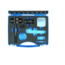 Herramienta para abocardar frenos de vehículos sin dispositivo de desbarbado, cortador de tubos y dispositivo de doblado