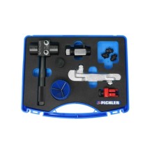 Herramienta para abocardar frenos de vehículos modelo M para bridas simples y dobles SAE y DIN