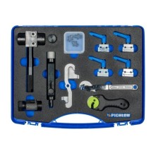 Juego de servicio para conductos de freno, 14 piezas, incluye herramienta de abocardado, dispositivo de doblado, abrazaderas de
