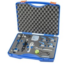 Juego de servicio para conductos de freno, 14 piezas, incluye herramienta de abocardado, dispositivo de doblado, abrazaderas de
