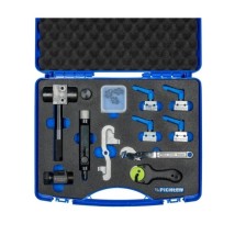 Juego de servicio para conductos de freno, 14 piezas, incluye herramienta de abocardado, dispositivo de doblado, abrazaderas de