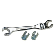 Juego de llaves para tuercas abocinadas, 3 piezas