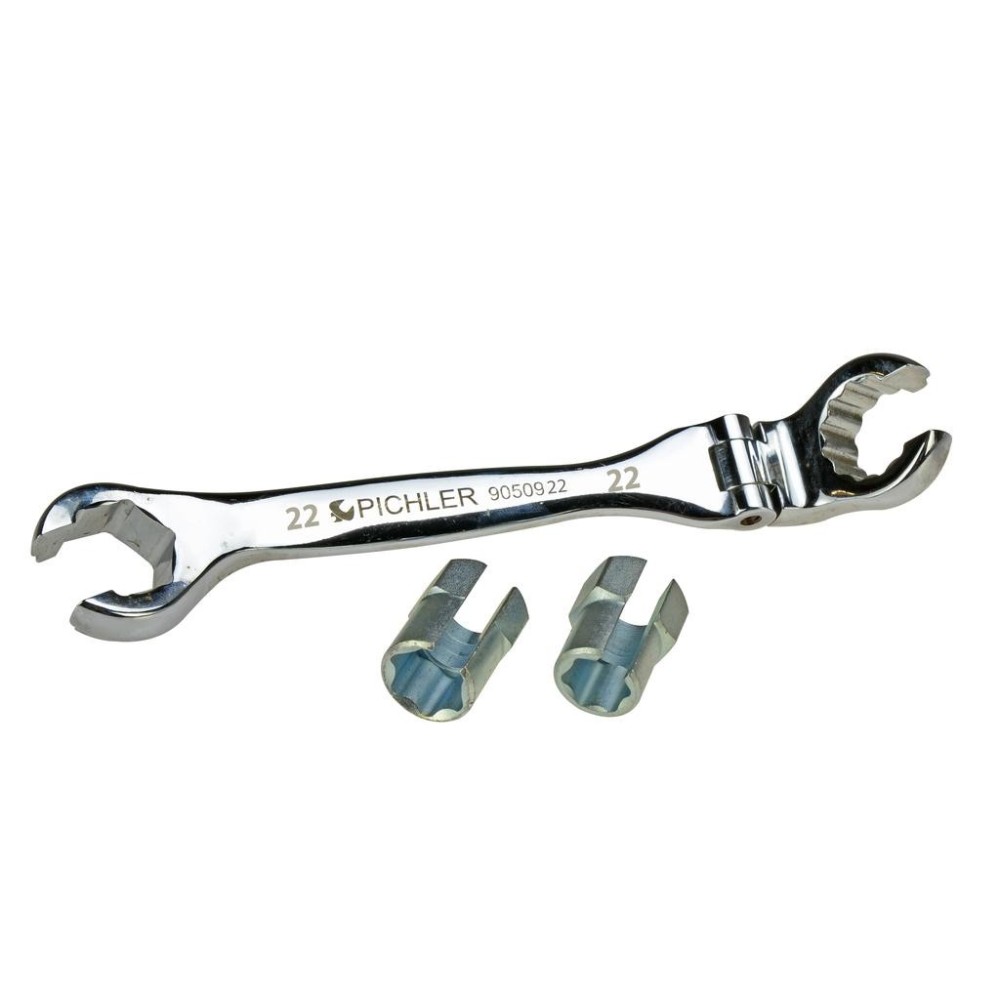 Juego de llaves para tuercas abocinadas, 3 piezas