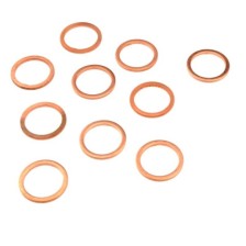 Anillo de cobre de repuesto M 9 x 1,25, paquete de 10