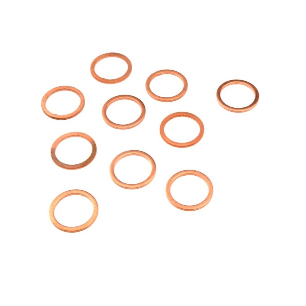 Anillo de cobre de repuesto M 9 x 1,25, paquete de 10
