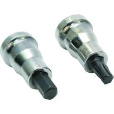 Juego de 2 llaves de vaso hexagonales + inserto Torx SBC para MB con sistema de freno SBC SW7 + accionamiento TX40 3/8' L 41,0