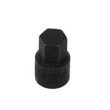 Herramienta de montaje de pinza de freno, inserto de dado hexagonal de 9 mm, accionamiento de 1/4'