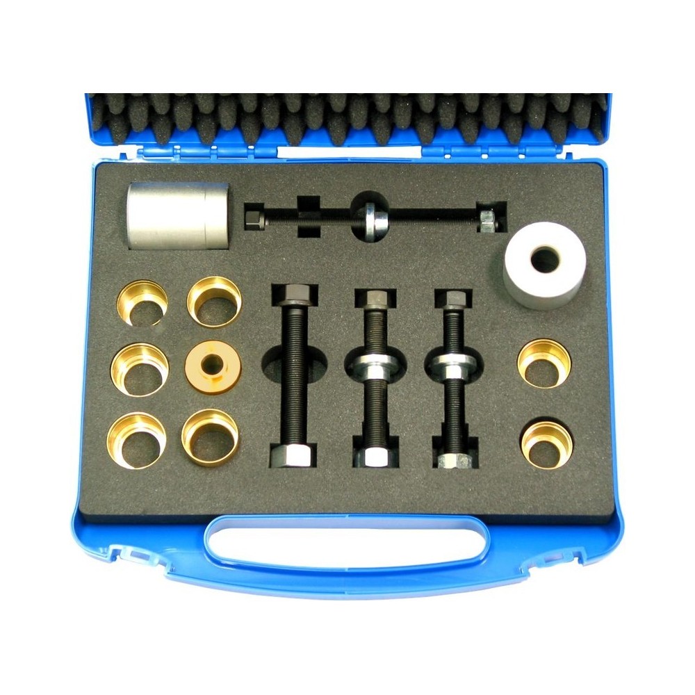 Herramienta de instalación de sellos de eje de 14 piezas para anillos en cigüeñal, eje intermedio y árbol de levas VAG