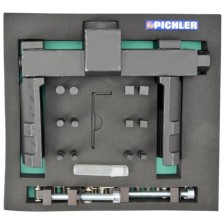 Llave para tuercas de eje 'UNI' con 12 insertos ajustables, diámetro 70 mm-150 mm, accionamiento cuadrado de 3/4'