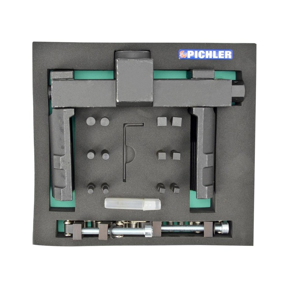 Llave para tuercas de eje 'UNI' con 12 insertos ajustables, diámetro 70 mm-150 mm, accionamiento cuadrado de 3/4'