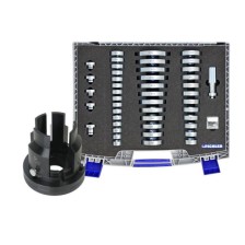 Juego de piezas de presión universales, 45 piezas, con casquillo espaciador