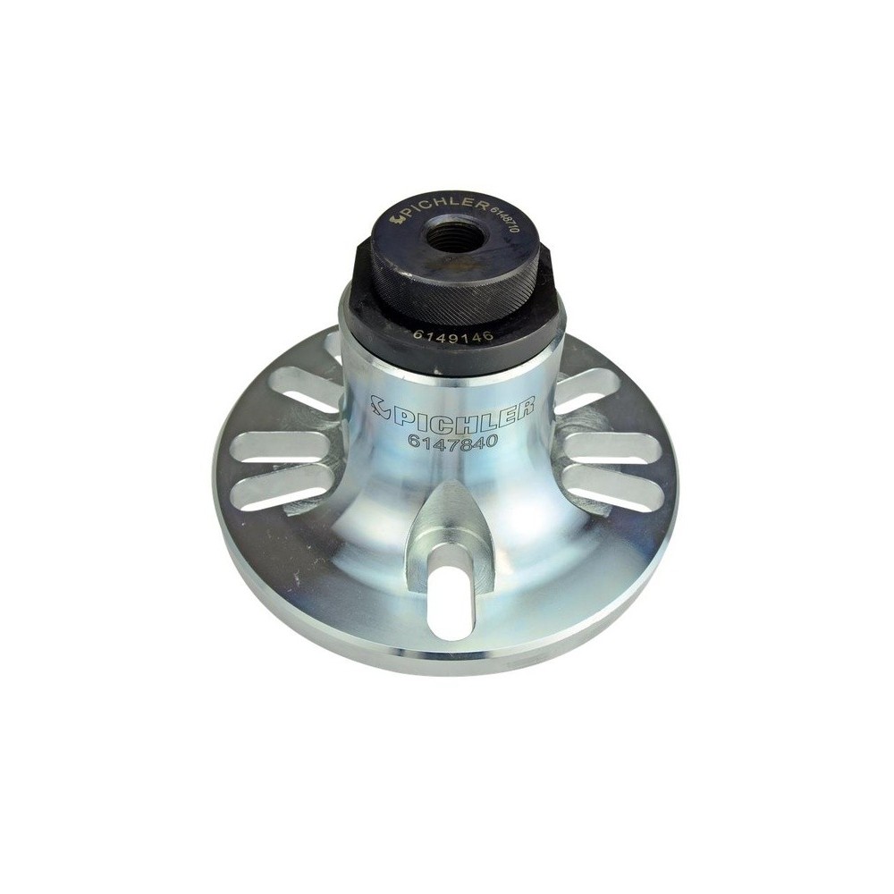 Brida extractora básica con adaptadores, sin husillo, anillos cónicos ni tornillos. Adaptación de rosca a partir de 01/2014.