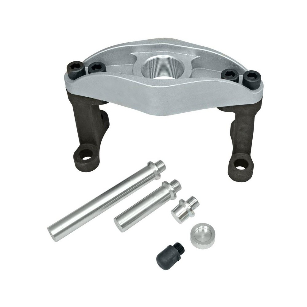 Extractor de cubos de rueda de camión 32-TO, universalmente adecuado para cubos con 8 pernos de 275 mm o 10 pernos de 335 mm.