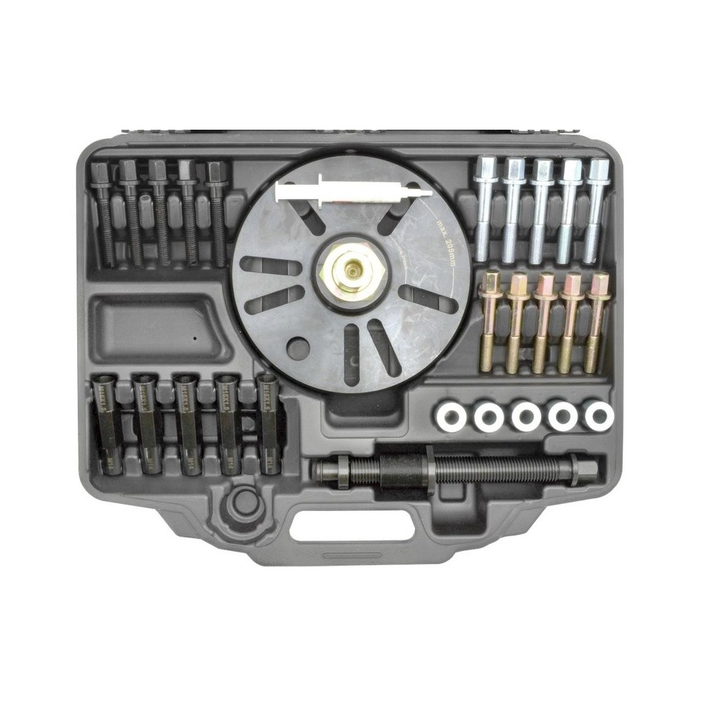 Extractor de cubos de rueda para turismos, todoterrenos y furgonetas con husillo de impacto vibratorio y adaptador, tornillos d