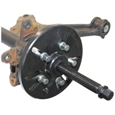 Extractor de cubos de rueda para turismos, todoterrenos y furgonetas con husillo de impacto vibratorio y adaptador, tornillos d