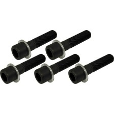 Tornillos de rueda de repuesto, juego de 5 piezas, M12 x 1,5, calidad 10.9, longitud 60 mm + arandela