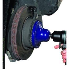 Rectificadora de cubos de rueda tipo 1 con accionamiento de 1/2' de diámetro interior de 75 mm, 1 unidad básica + 1 disco