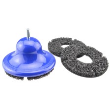 Rectificadora de cubos de rueda Ø160 mm con 3 discos de limpieza