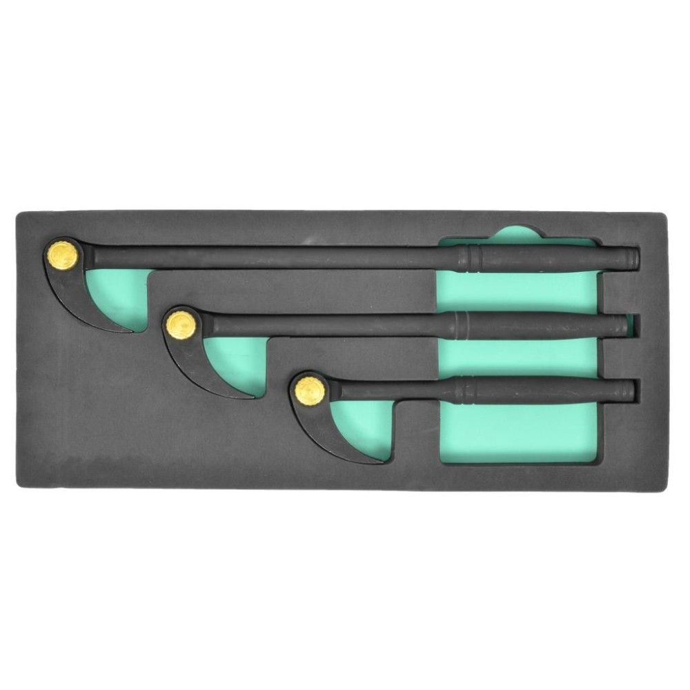 Plancha de palanca con cabezal giratorio, juego de 3, ajustable en 7 posiciones