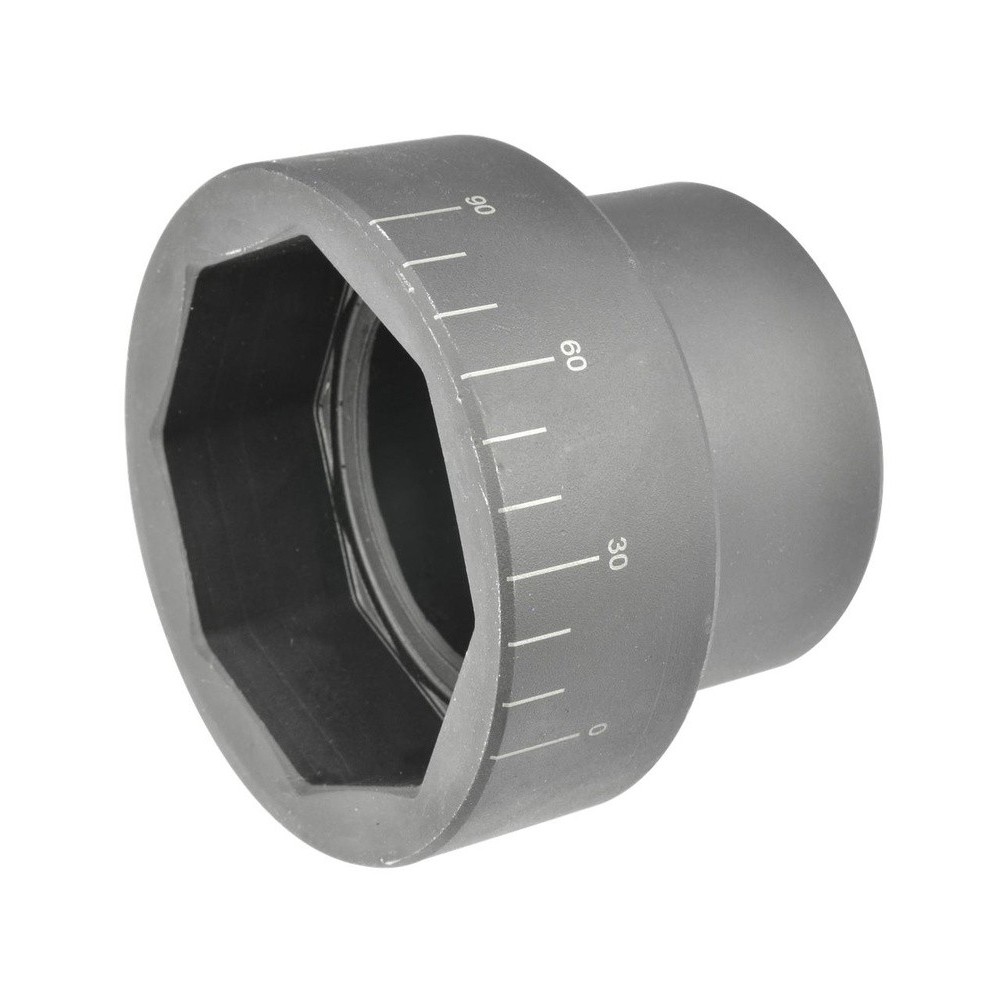 Llave para tuercas de eje de 8 puntas, SW80, accionamiento de 1' con escala, por ejemplo, Scania