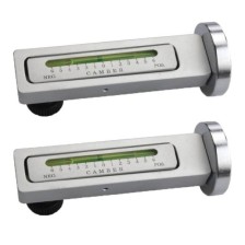 Nivel de burbuja con base magnética, juego de 2 en estuche de plástico.