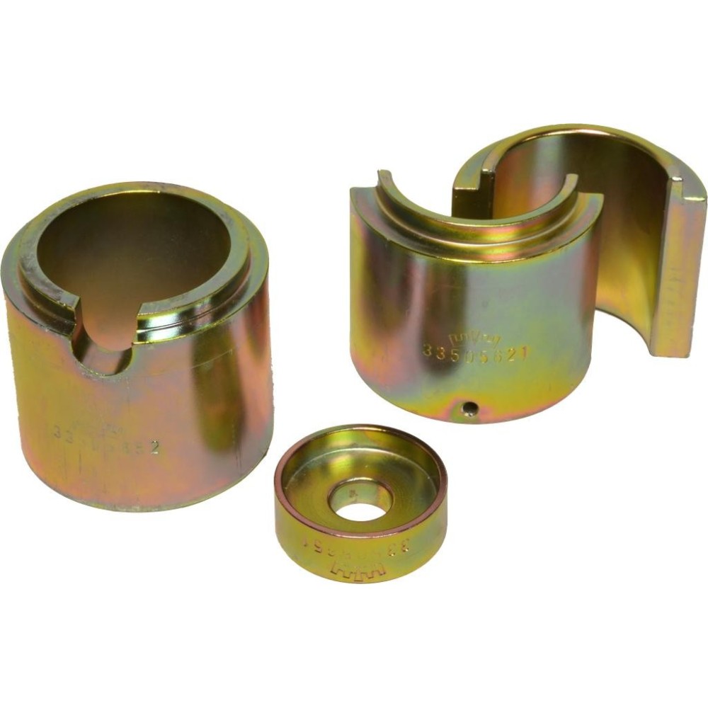 Juego de media carcasa con pieza de presión y casquillo de presión 60 mm Ballesta delantera Actros