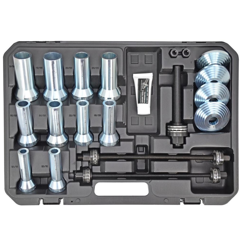 Kit de casquillos de presión y tracción 'XS' para casquillos, rodamientos hidráulicos y de bolas y retenes