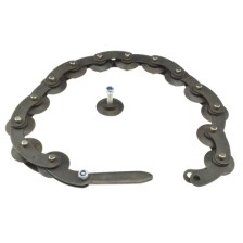 Cadena de repuesto para tubos de escape de acero inoxidable.