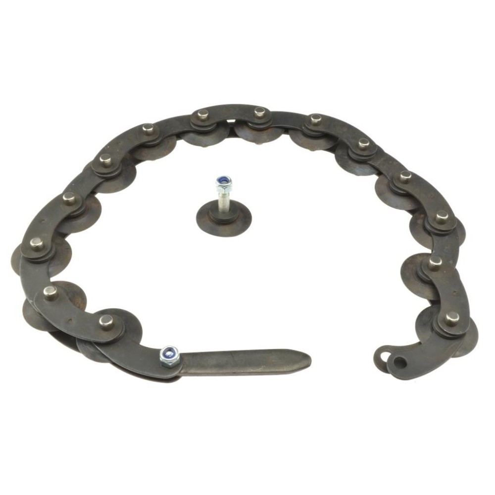 Cadena de repuesto para tubos de escape de acero inoxidable.