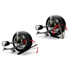 Comprobador de holgura de la articulación del eje