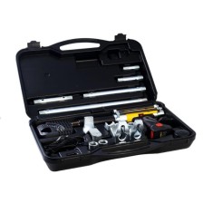 Sistema de tracción y empuje para reparaciones rápidas, kit estándar de 5 toneladas, funciona con batería, 2 baterías