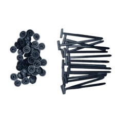 Bridas para cables con clip en T, 100 uds.