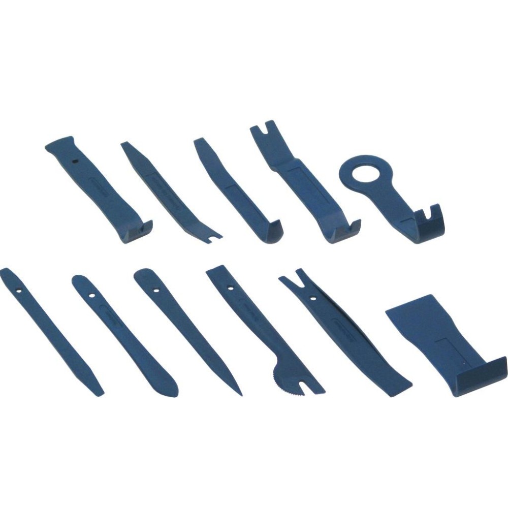 Juego de herramientas de liberación de palanca UNI, 11 piezas, varias formas en un estuche plegable