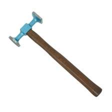 Martillo desabollador y alisador de abolladuras 115x46x40 mm pista redonda cuadriculada