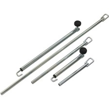 Juego de soportes para puertas y portones traseros, 5 piezas, con función telescópica
