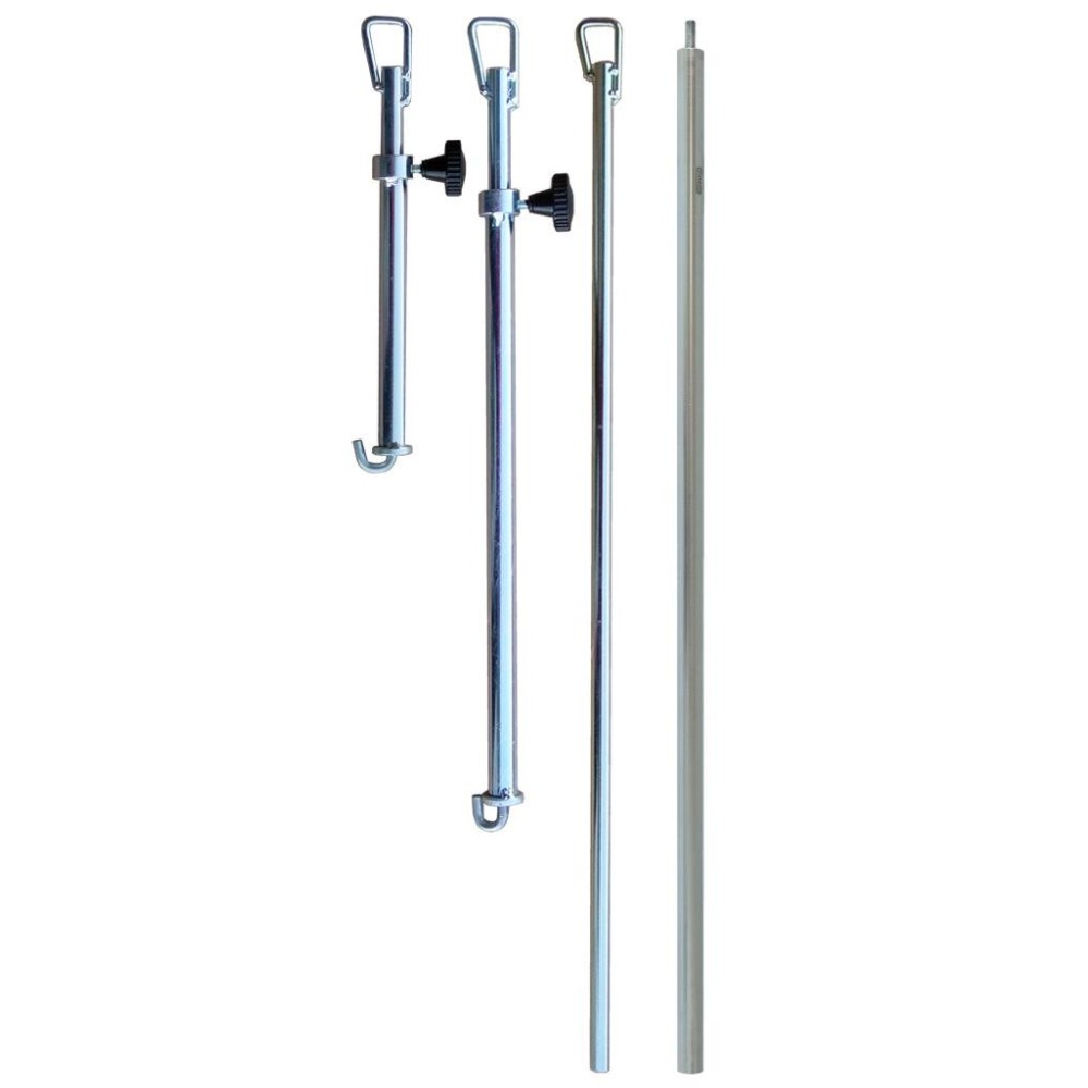 Juego de soportes para puertas y portones traseros con función telescópica, incluye extensión T5, juego de 4 piezas de 260 mm a