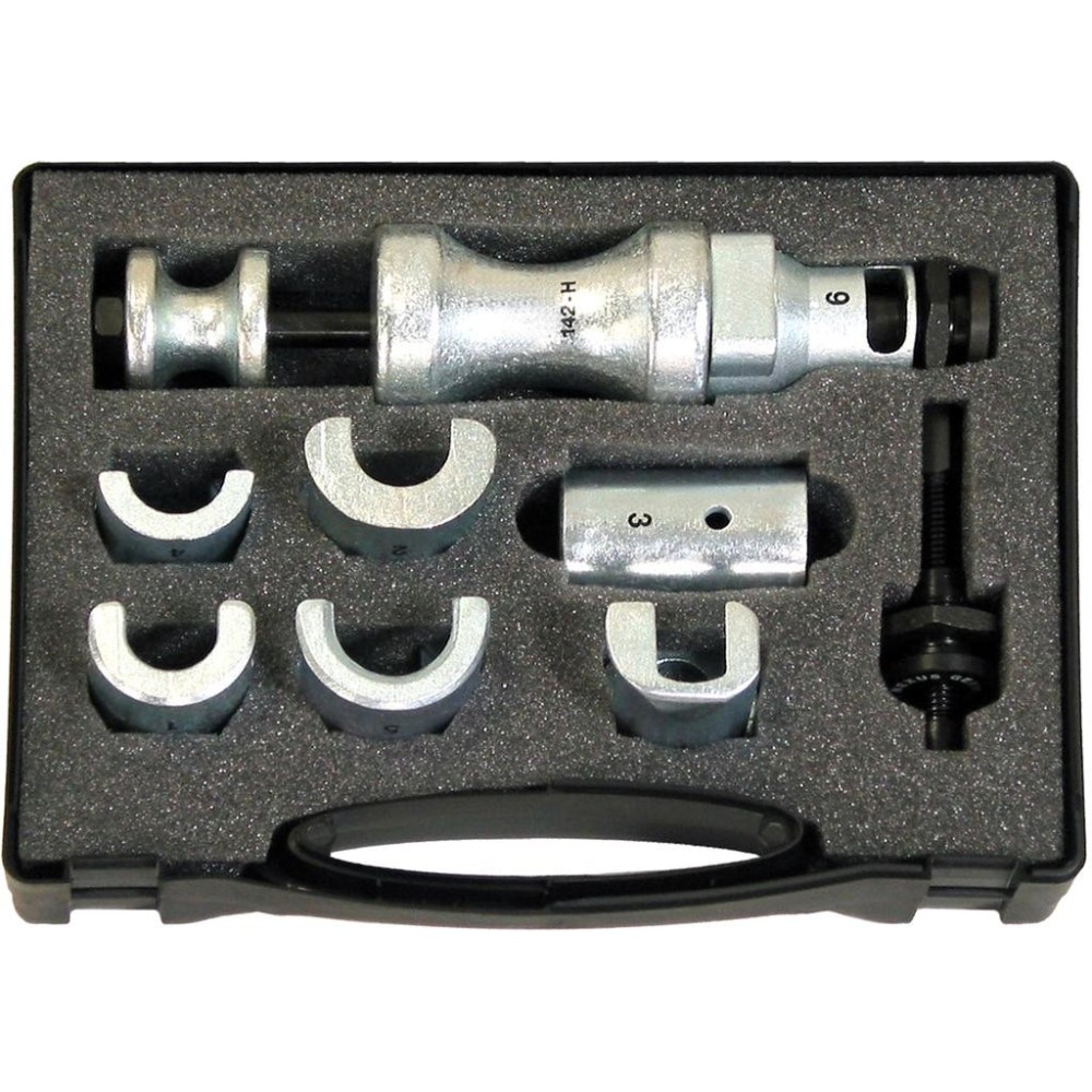 Juego de extractores de brazos de limpiaparabrisas en estuche con 7 garras