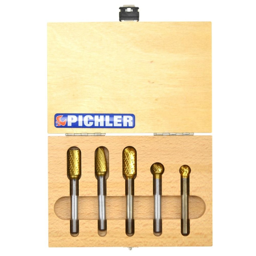 Juego de fresas para metal duro (5 piezas)