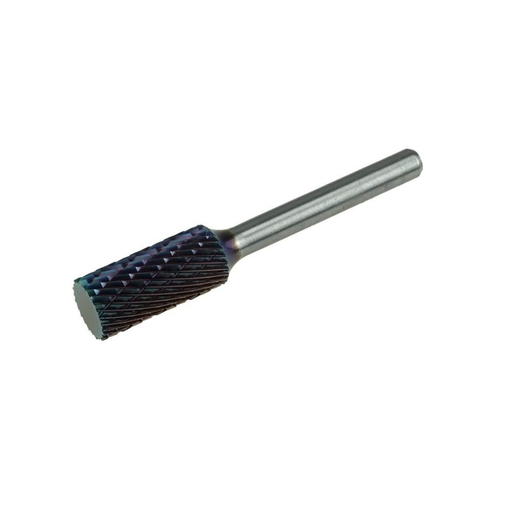 Fresa de carburo 12 x 70 mm dentado cilíndrico transversal / vástago: 6 mm RECUBRIMIENTO AZUL