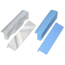 Juego de mordazas blandas modelo 2, 2 piezas de 120 mm de largo con imán de retención. En bolsa.